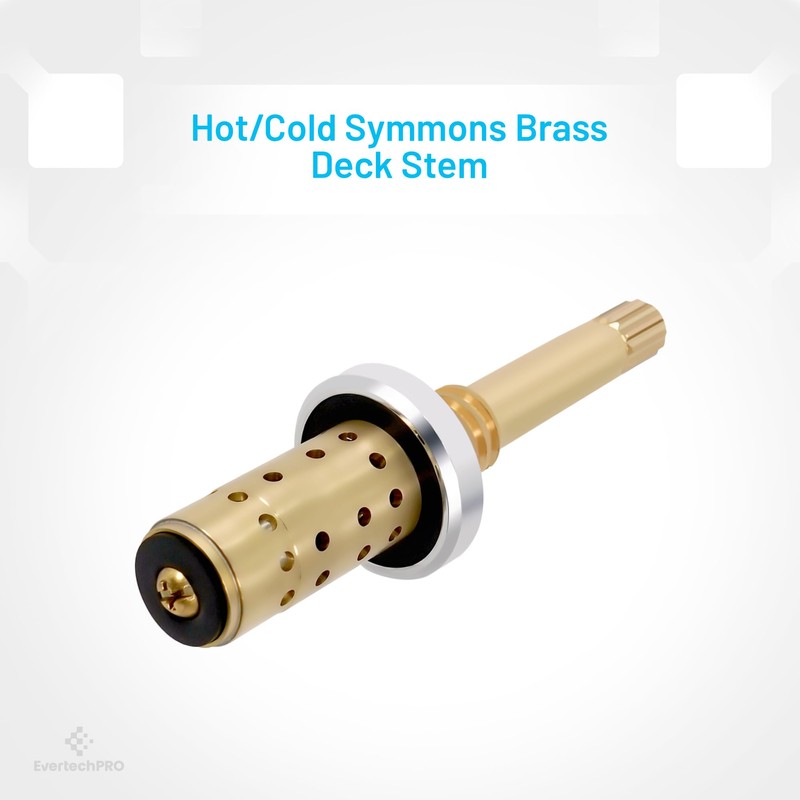 EvertechPRO TA-10 Spindle Brass Component, 4-1/4" Length, For Symmons Temptrol