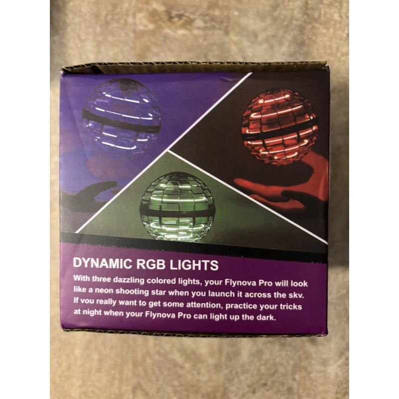 FLYNOVA Kids Light Up Magic Ball Toy,Hover Boomerang Spinning Cosmic