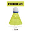 DALAETUS Pack of 12 Nylon Badminton Balls Set, Plastic Shuttlecocks,