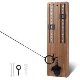 Barcaloo Hook and Ring Toss Game - Ring Toss Bar Game for Adults, Wood Toss Ring Game for Adults - Perfect for Home, Basements, Bars Hook and Ring Game