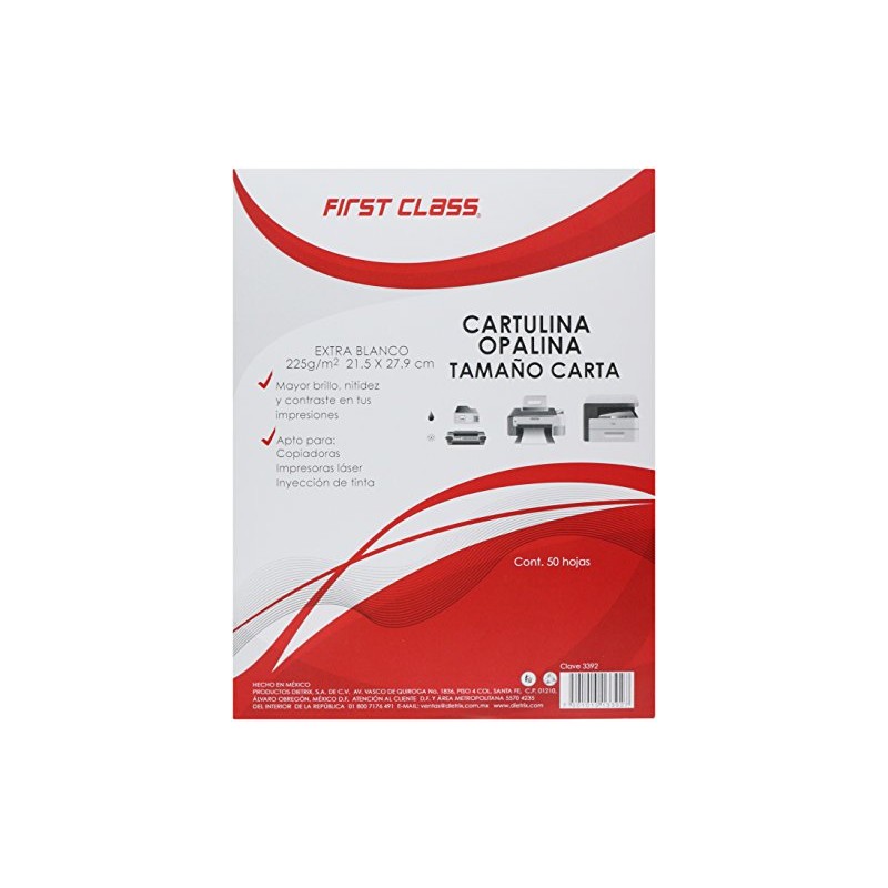 Dietrix 3392 Cartulina Opalina, 50 Hojas, 225 G,