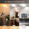 GERGO Led Floor Lamp, Super Bright 11W+7W 2100LM Torchiere Floor