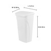 United Solutions 10 Gal/40 Qt Space-Efficient Kitchen Trash Can with
