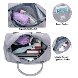Weekend Bag for Women Overnight Bag Travel Duffel Bag Carry on Bag Holdalls for Women Sports Bag Gym Bag Weekender Bag