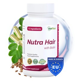 Biotin Hochdosiert Zink Selen Kapseln - für Haut, Haare & Nägel mit Magnesium, Vitamin C B2 D3 Riboflavin - 90 Vegane Kapseln, Nahrungsergänzung ohne Zusatzstoffe für Frauen, Männer & Bart - Biofitus