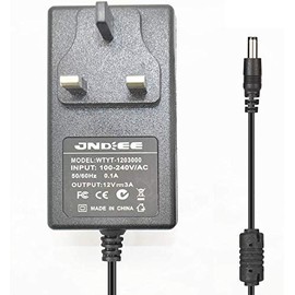 UK BS G 3Pin 12V 3A 3 amp 36W DC Power Supply Adaptor Transformer, Plugtop Version, 1.2M Lead