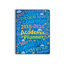 Dated Elementary Student Planner 2025-2026 Academic School Year, Large (8.5" by 11") Matrix Style Datebook with Classic Elementary Matrix Cover