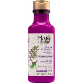 Maui Moisture, Heal & Hydrate + Shea Butter, Acondicionador, Hidrata y Repara Cabello Dañado y Maltratado, Sin Parabenos, Manteca de Karité, 385 g