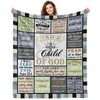 Pertos Religious Gifts Blanket Christian Bible Verse Throw Blanket