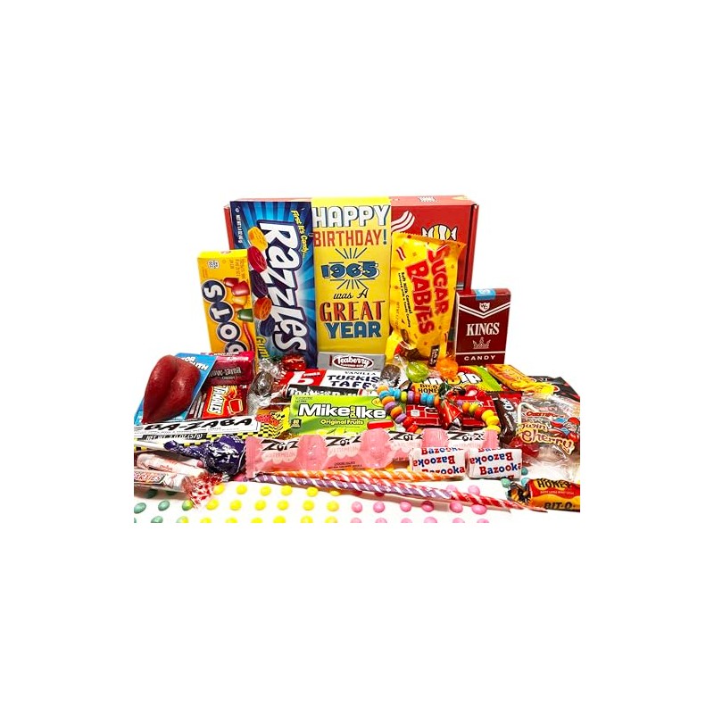 RETRO CANDY YUM ~ 1965 60th Birthday Nostalgic Candy Gift