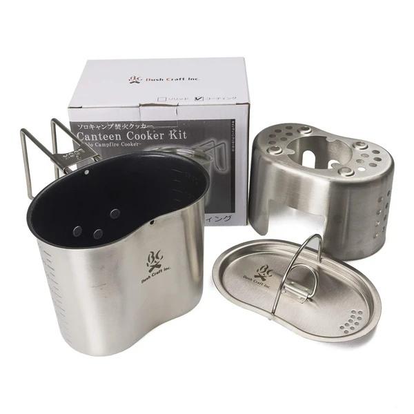 Bush Craft 28895 Canteen Cooker Kit Coating