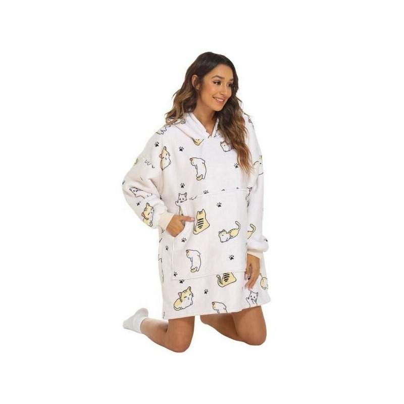 Hello Comfy Blanket Sweatshirt She