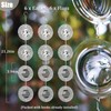 Leafcraft 12Pcs Bird Scare Discs Set Reflective 3D Stainless Steel
