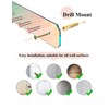 NiHome Wall Mount Acrylic Jewelry Organizer 2-Pack, Durable Sleek Rack