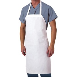 PB TECH Aprons Adjustable Bib Apron with 2 Pockets Unisex Cooking Aprons Waterdrop Resistant Chef Aprons for Men, Women With Long Ties for Home Kitchen, Restaurant, Coffee House (White)