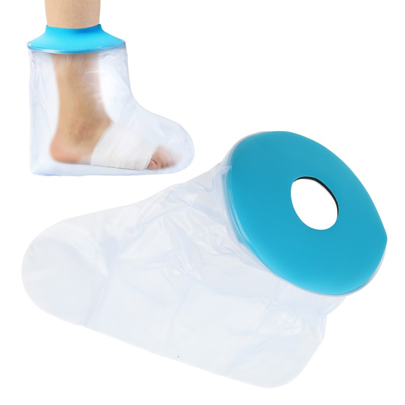 Waterproof Foot Cast Cover Reusable Elastic Ankle Wound Protector for