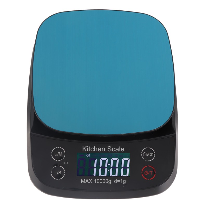 Kitchen Scale Waterproof 10kg 1g High Accuracy Digital Display Small