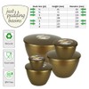 Just Pudding Basins Gold Space Saving Set of Plastic Steam