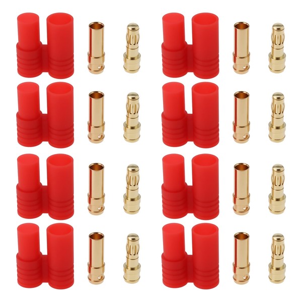 Micro Traders 20 Sets HXT 3.5mm Banana Connectors Gold Bullet