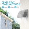 4 Inch Dryer Vent Cover Outside, HG Power Metal Exterior