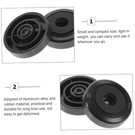 FELTECHELECTR 4pcs Black Speaker Isolation Feet Pad Vibration Absorbing Isolation Pads for Speakers Subwoofer Turntable HiFi Equipment 40x12mm