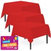 3pk Red Table Cover | 121 x 121cm Red Table