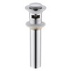 CREA Bathroom Sink Drain Chrome, Sink Stopper Pop Up Drain
