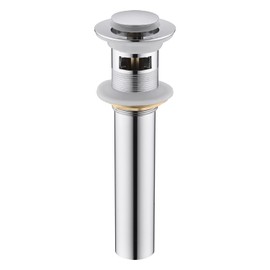 CREA Bathroom Sink Drain Chrome, Sink Stopper Pop Up Drain for Bathroom Vanity Kitchen Sink with Overflow
