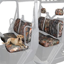 KEMIMOTO 1680D Camo Seat Covers Compatible with 2020-2025 Polaris Ranger Crew 1000 Premium, 2017-2021 Ranger Crew XP 1000, UTV Seat Cover Set with Headrest Cover