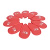10PCS Golf Club Head Cover PU Leather Protective Abrasion Resistant