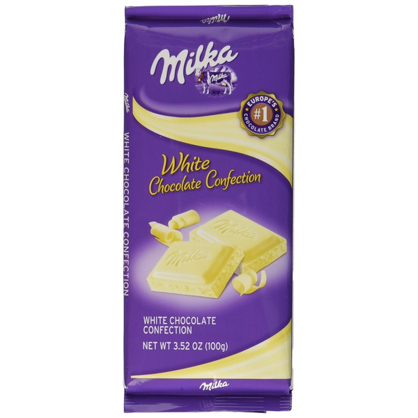 Milka White Chocolate, 3.52-Ounce Bars (Pack of 10)