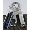 Fusion Shop Mini Keychain Pill Container - Compact Silver Key
