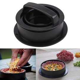 3 in 1 Burger Press - Non Stick Plastic Stuffed Hamburger Patty Maker Press Kit for Stuffed Burger Patties, Sliders and Regular Burger Beef Patty BBQ