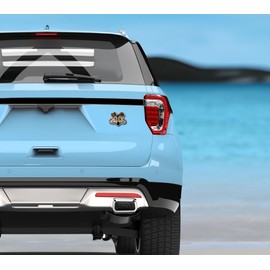 Elektroplate Wile E. Coyote All Metal Emblem for Cars, Trucks, and All Auto | Universal Fit at 3.5" x 3.0" | Weatherproof