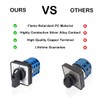 VictorsHome Changeover Switch LW28-20 3 Positions 12 Terminals Universal Rotary