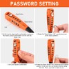 CXWXC Zip Tie Lock - 4-Digit Combo Cable Locks for