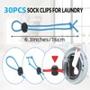 30Pcs Sock Clips for Laundry - Amazing Sock Clip for
