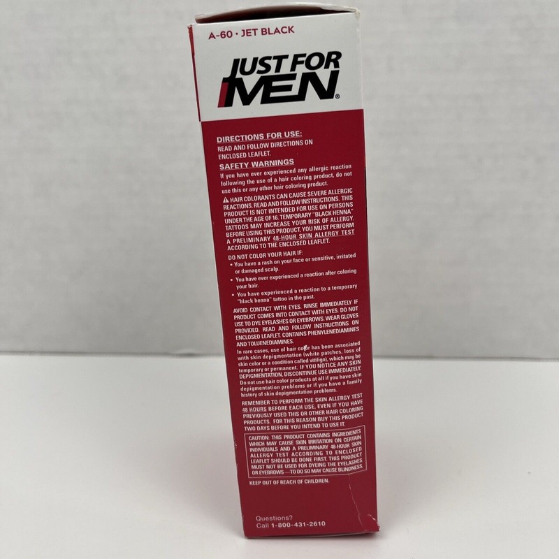 Just for Men Haircolor Comb In A-60 Jet Black Natural