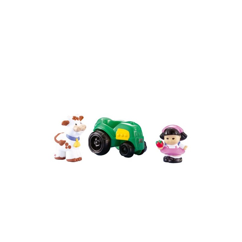 Fisher Price Little People Tractor with a girl and cow