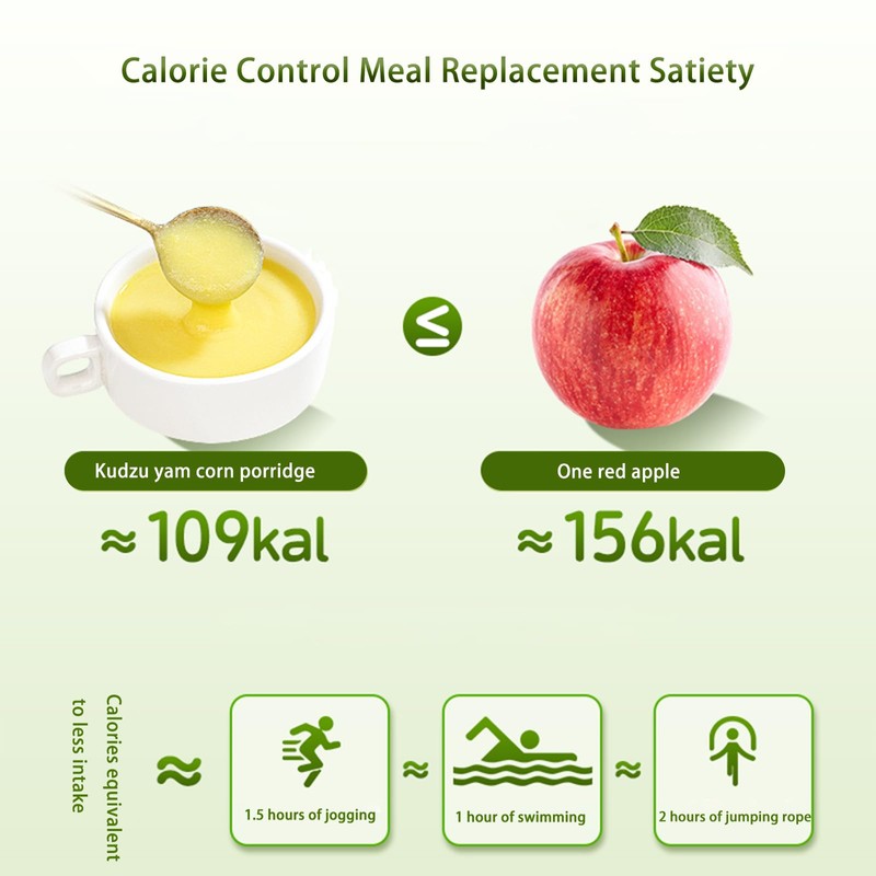 Multi-Grain Cornmeal Porridge,with Corn & Pueraria,Delicious Energy-Boosting Meal,Nutritious Hot Breakfast,Perfect