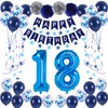 NANINUNENO 18th Birthday Party Decorations In Blue Boys And Girls,
