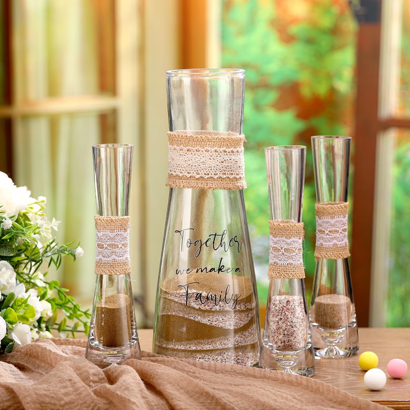 Irenare Unity Sand for Wedding Ceremony Set Include Ceremony Vase,