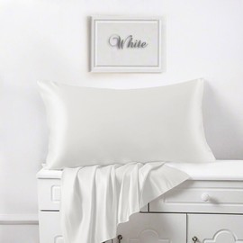 LINENWALAS 100% Tencel Lyocell Silk Silk Pillow Cases Set of 2 Perfect for Hair and Skin, Soft, Cooling, Eucalyptus 20x40 Inches King Size Pillow Cases (White, King)