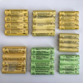 NH 8pcs Batteries - 1.2V Ni-Cd / Ni-MH Rechargeable Batteries for Solar Lights  - 1.2-volt 600mAh  AAA Ni-MH