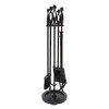 Minuteman International Lincoln Fireplace Tool Set, Black