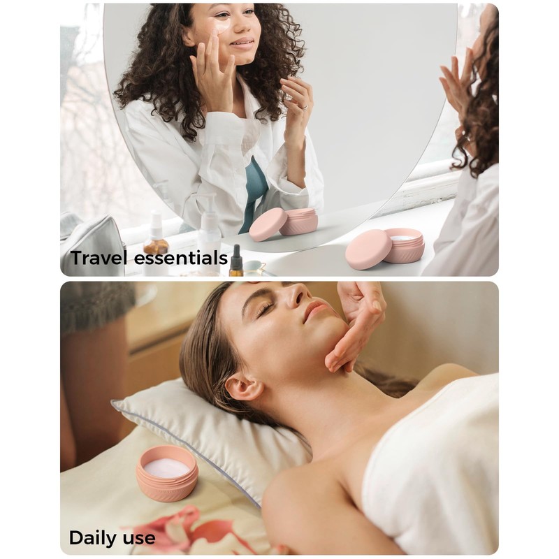 TakeToday Travel Containers for Toiletries, Leak-proof, TSA Approved, Refillable Silicone