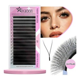 Blister Extensiones De Pestañas U-shaped Shape Mink Yy Lash