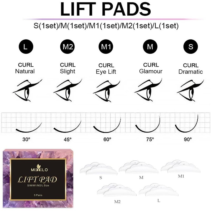 Kit de levantamiento pesta as y cejas Set permanente semipermanente