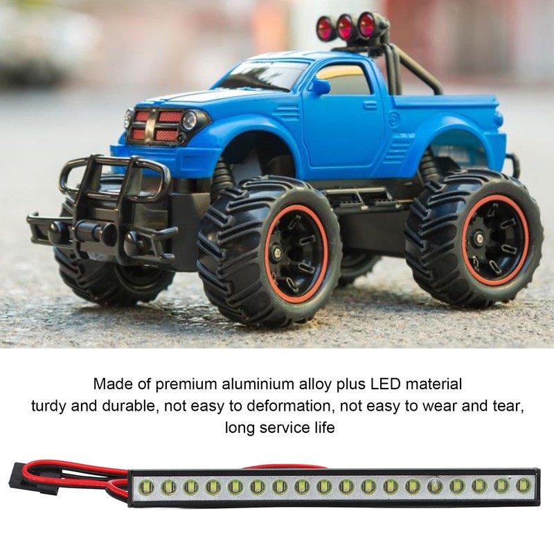 RC Car Roof Lamp 18 LEDs White Light Universal Aluminium