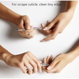【Set de manicura y pedicura】-Lo que obtendrás: 2 pulidores de uñas de media luna, 4 limas de uñas rectas negras, 3 juegos de piel muerta (una tijera p